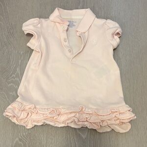 Pink Ruffled Kids Polo dress